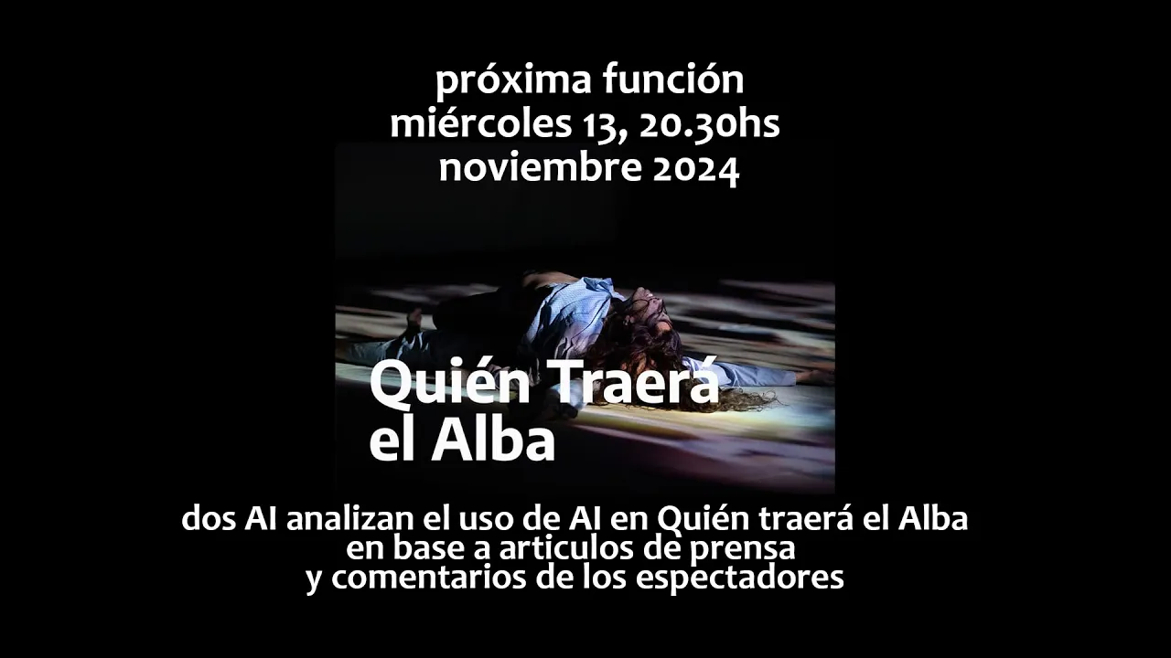 Dos inteligencias artificiales analizan el uso de AI en Quién traerá el alba…